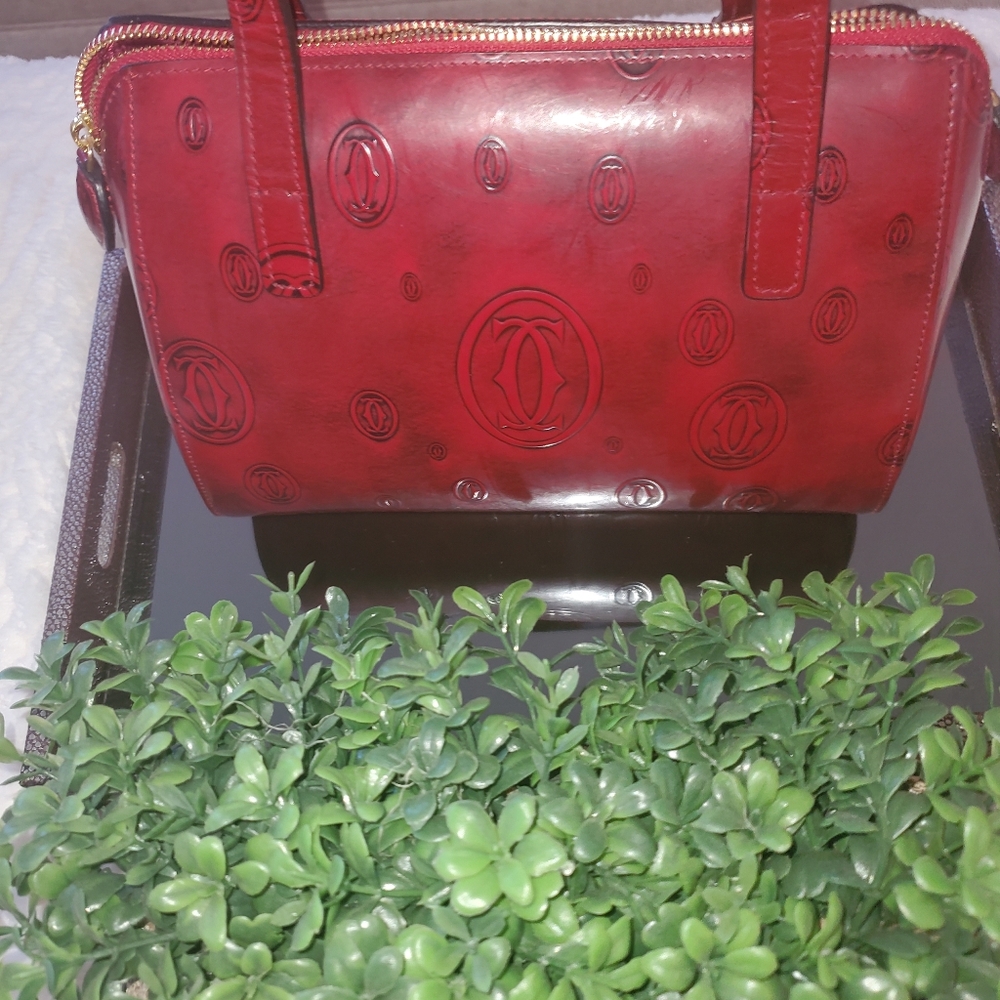 Must de Cartier Happy Birthday vintage medium size leather bag